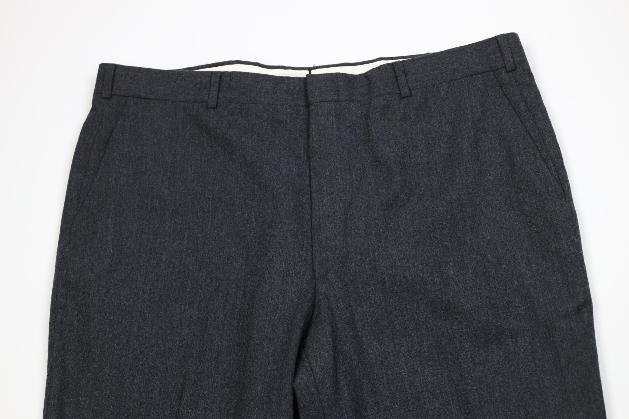 Vintage Vintage 70s Streetwear Knit Wide Leg Chino Pants Gray USA Size US 40 / EU 56 - 2 Thumbnail