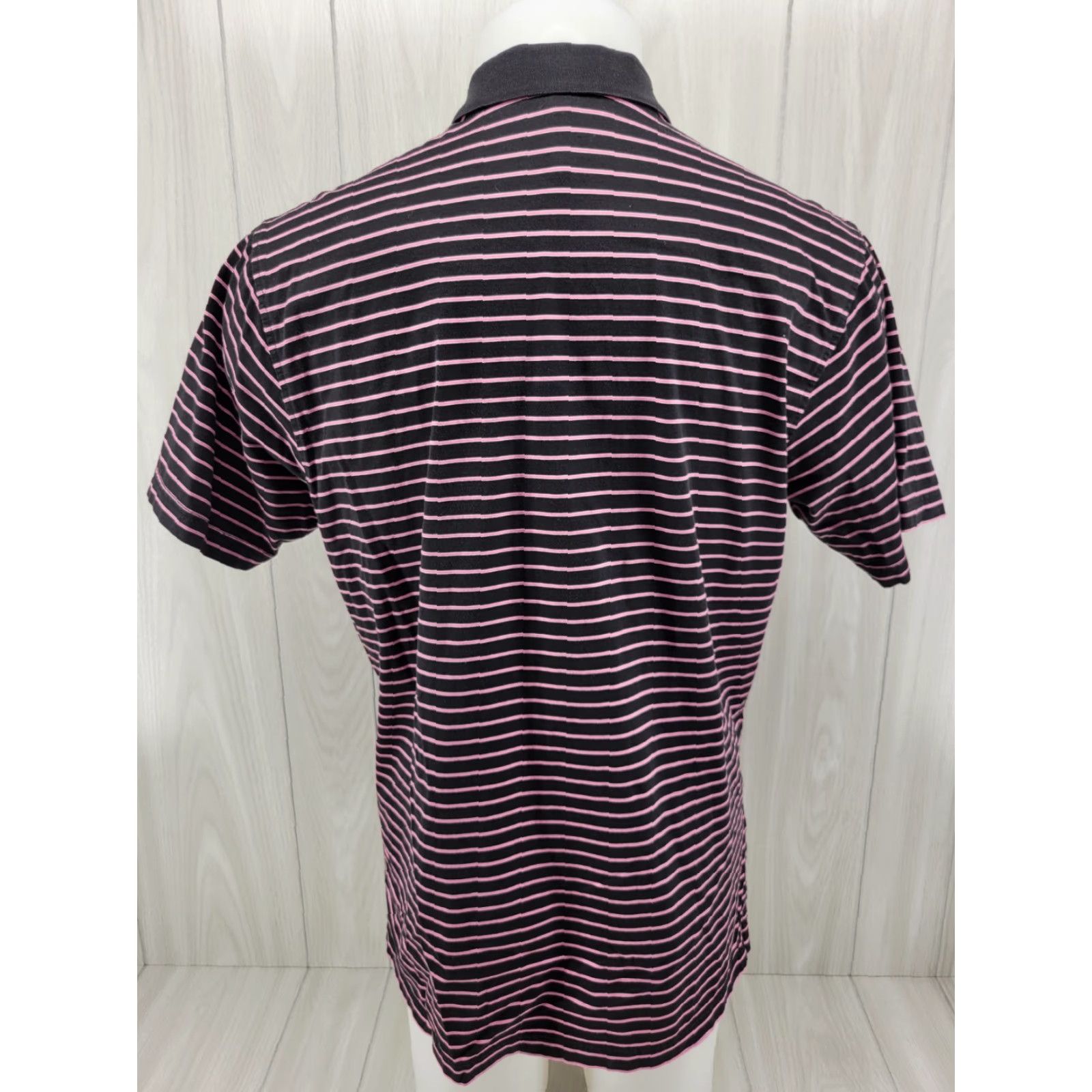 Peter Millar Peter Millar Polo Shirt Mens Striped Slim Casual Short Sleeve Sz M Medium Black Pink Comfort Summer Size US M / EU 48-50 / 2 - 6 Thumbnail