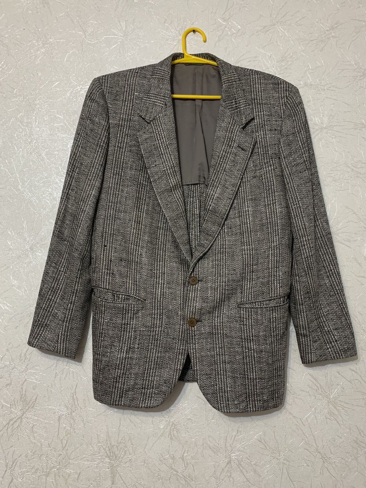 Ermenegildo Zegna × Vintage Ermenegildo Zegna Pure Silk Men’s Grey 2 Piece Blazer Jacket Size 44R - 1 Thumbnail
