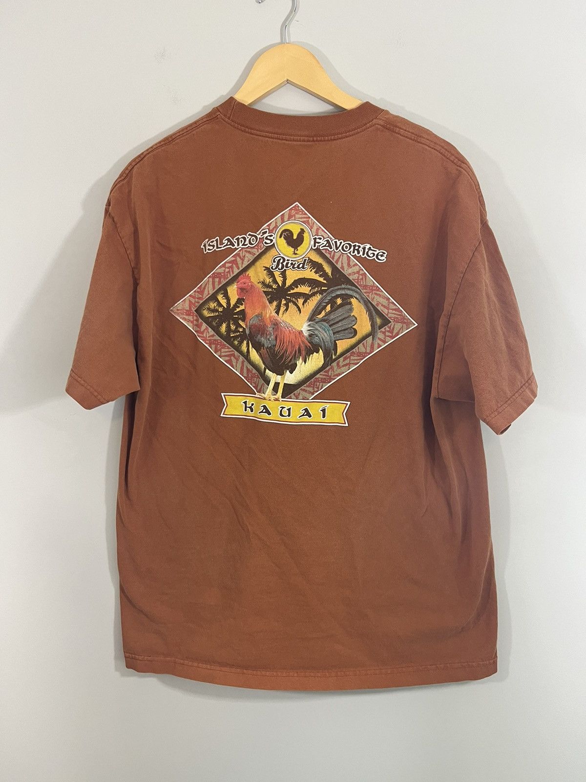 Vintage Vintage Faded Hawaii Bird Cock Shirt Size US XL / EU 56 / 4 - 4 Thumbnail