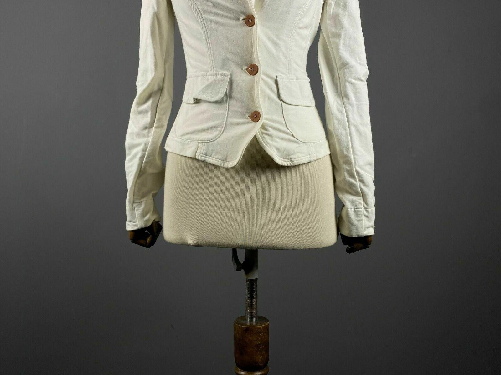 Designer Ladies Weekend Max Mara White Blazer Jacket Size S Size S / US 4 / IT 40 - 3 Thumbnail
