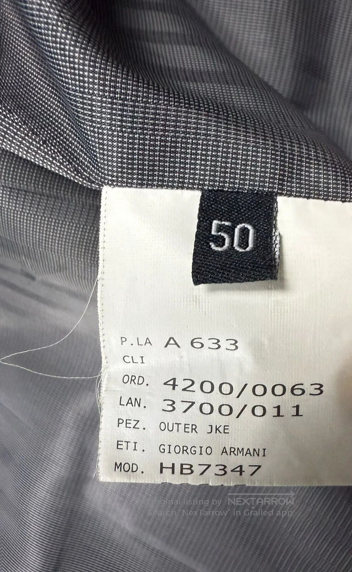 Giorgio Armani Armani Men's Leather Jacket Flight Coat. Size US M / EU 48-50 / 2 - 5 Thumbnail