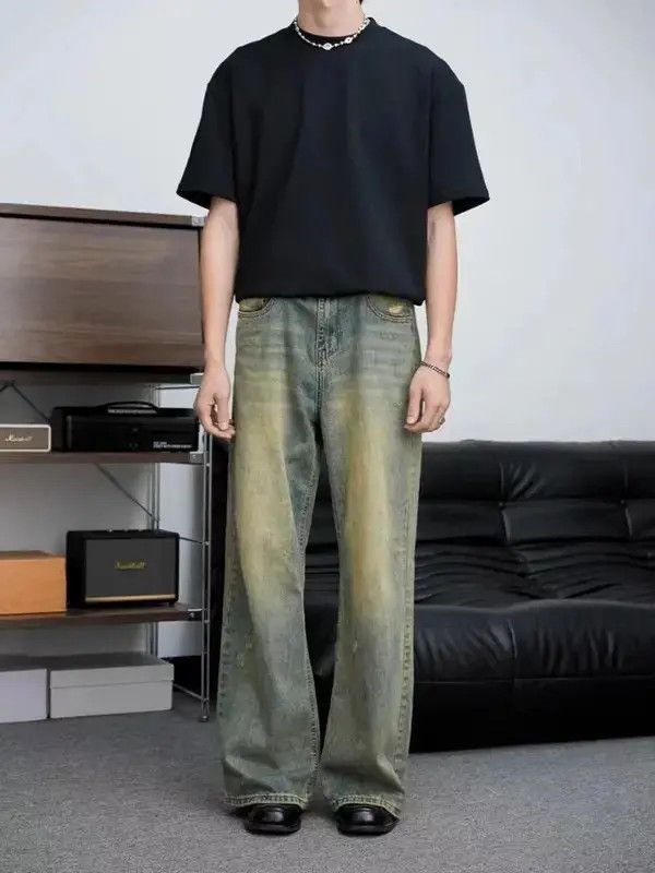 Japanese Brand VIBE Vintage distressed wide-leg draped jeans Size US 32 / EU 48 - 5 Thumbnail