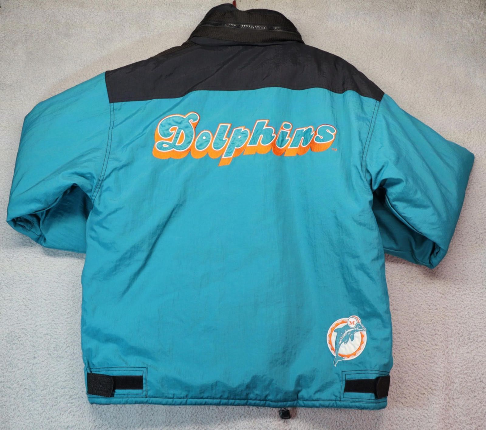 Champion Vtg Champion Miami Dolphins Jacket Men Large '74-88 Logo NFL Size ONE SIZE - 10 Thumbnail