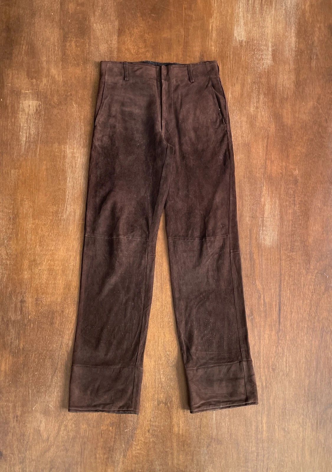 Dolce & Gabbana DOLCE&GABBANA Vera Pelle Real Leather Pants Size US 34 / EU 50 - 1 Thumbnail