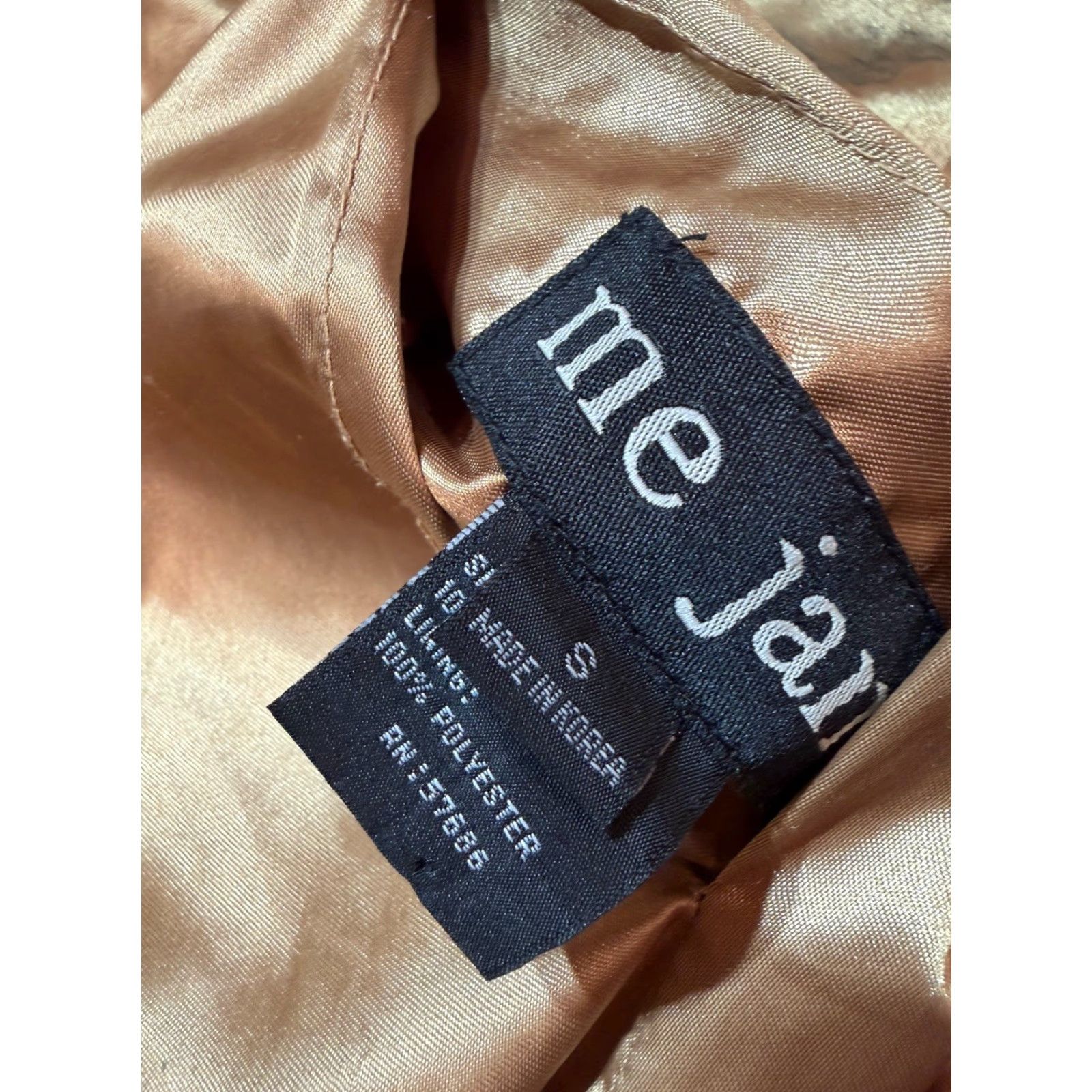 Me Jane Jacket Womens Size S Gold Vintage? No