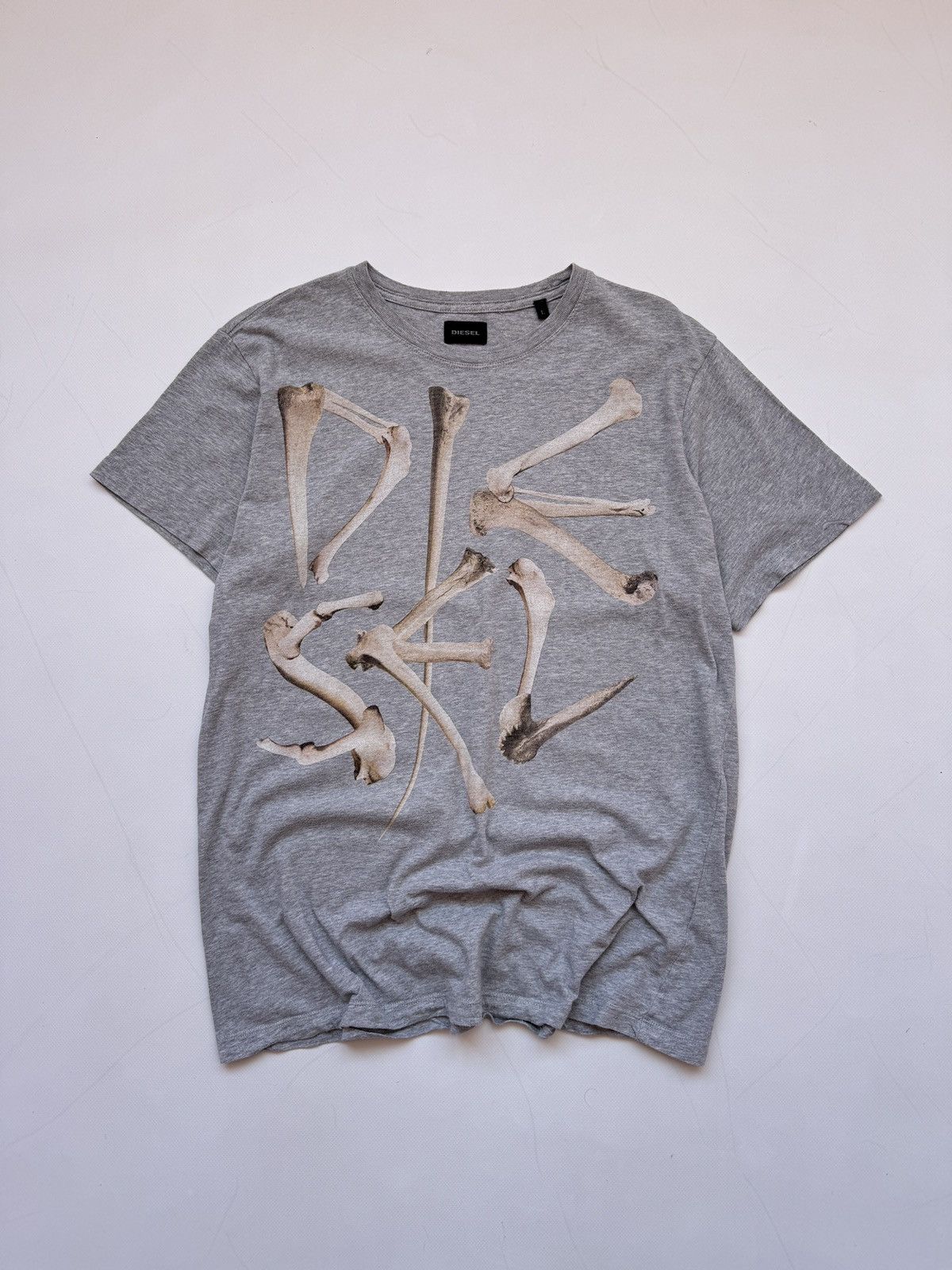 Diesel Vintage Diesel Bones Logo T-Shirt Y2k Hysteric Glamor Style Size US L / EU 52-54 / 3 - 1 Thumbnail