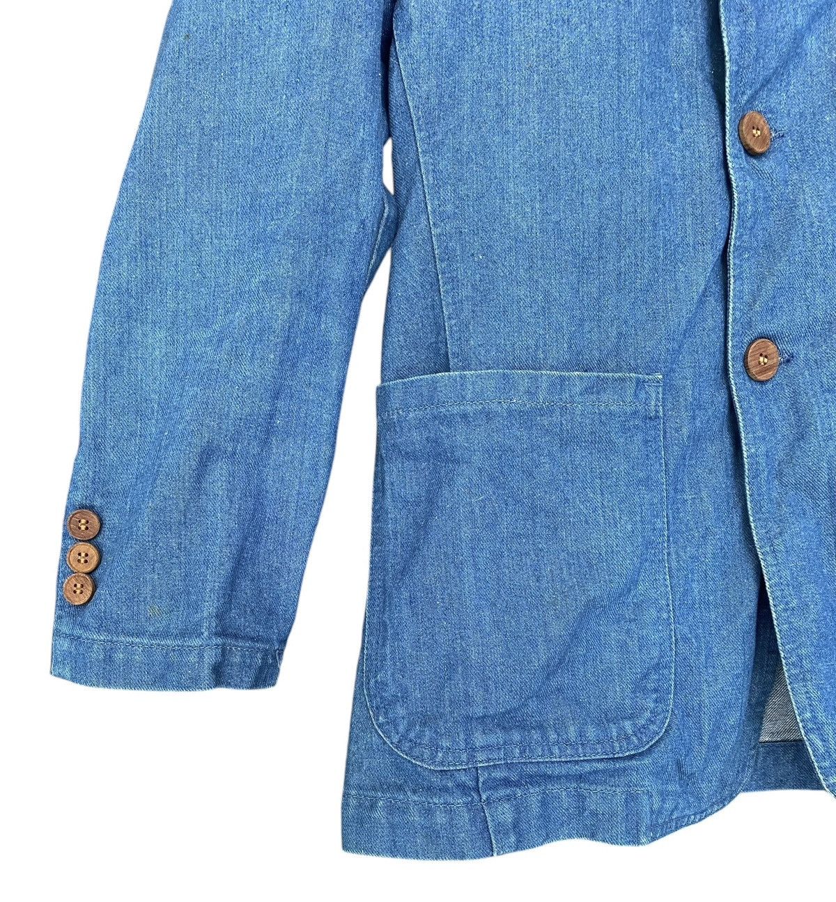 Vintage Vintage BOBSON Denim Blue Chore Jacket (M) Size US M / EU 48-50 / 2 - 2 Thumbnail