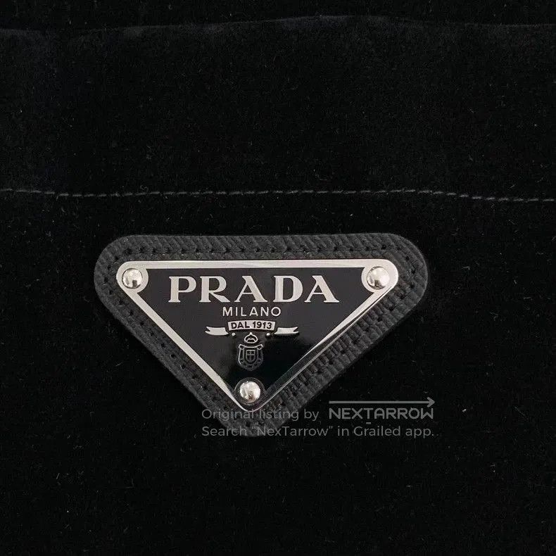 Prada Prada Black Cotton Triangle Logo Jacket. Size US L / EU 52-54 / 3 - 5 Thumbnail