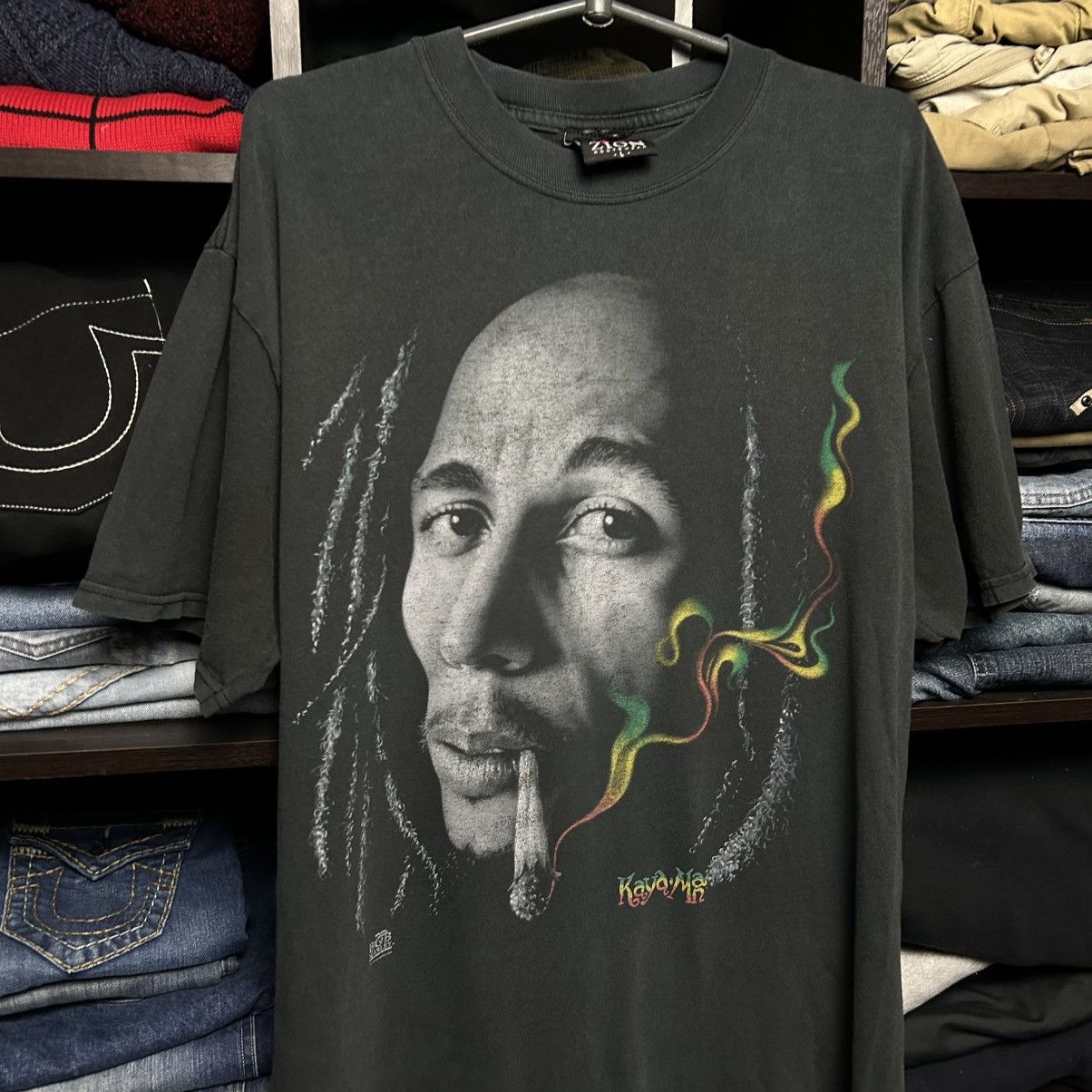 Bob Marley Vintage Bob Marley Zion Tag 1990’s graphic logo band tee Size US L / EU 52-54 / 3 - 2 Thumbnail