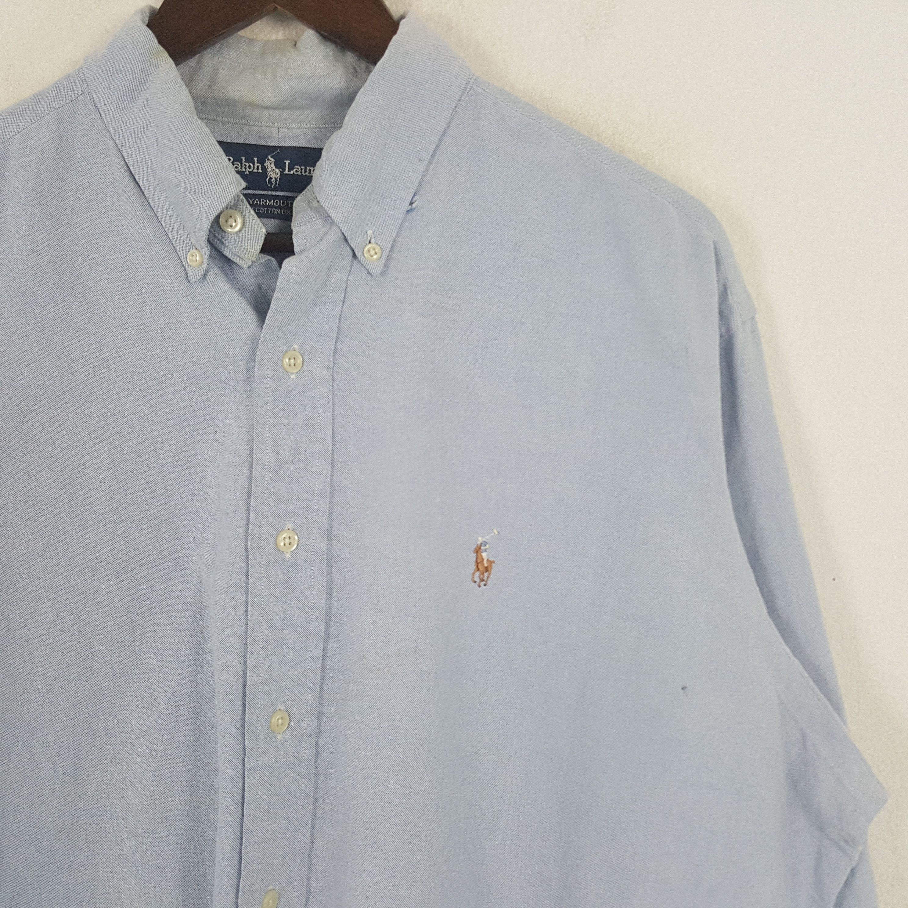 Ralph Lauren × Vintage Vintage Ralph Lauren Oversize Style Button Up Shirt Size US M / EU 48-50 / 2 - 2 Thumbnail