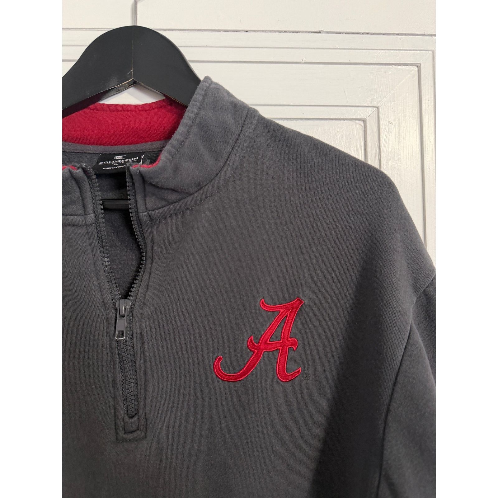 Colosseum Athletics Alabama Crimson Tide 1/4-zip Sweatshirt Size Large Size US L / EU 52-54 / 3 - 2 Thumbnail