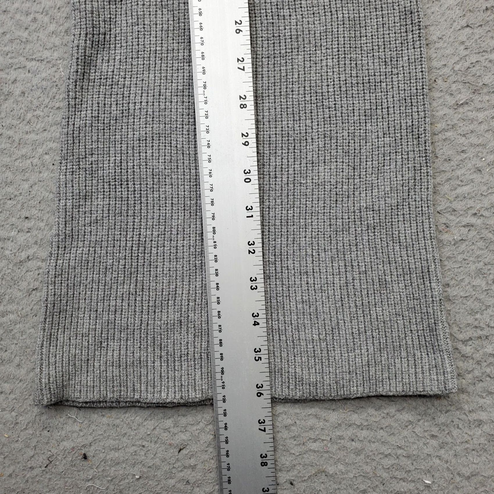 Vintage Sincerely Jules Trouser Pants Women's M Gray Knit Wide Leg Elastic Waist Shirt Pants Womens Medium Gray Knit Wide Leg Elastic Waist Size 32" / US 10 / IT 46 - 3 Thumbnail