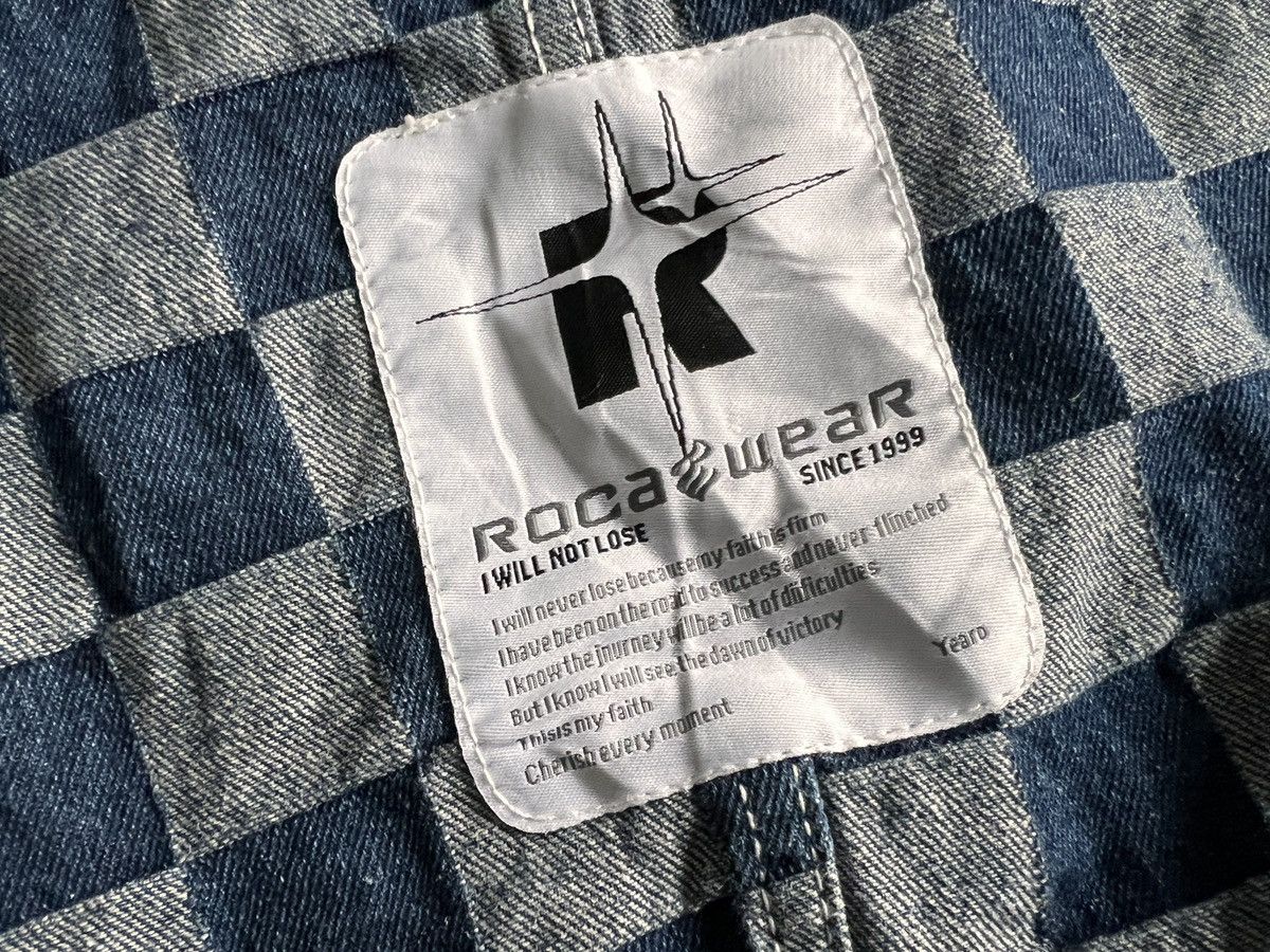 Rocawear Roca Wear : Check Board Pattern Denim Jacket Size US M / EU 48-50 / 2 - 10 Thumbnail