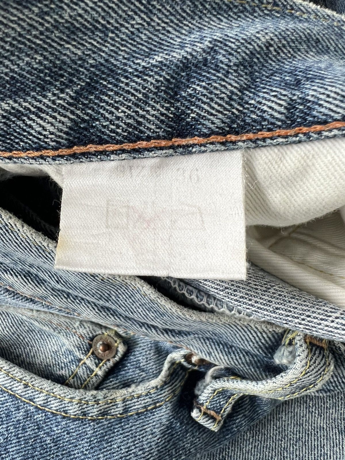 Levi's Vintage Clothing Studio D'Artisan Raw Hem Beauty Faded Selvaged Jorts Denim Size US 34 / EU 50 - 8 Thumbnail