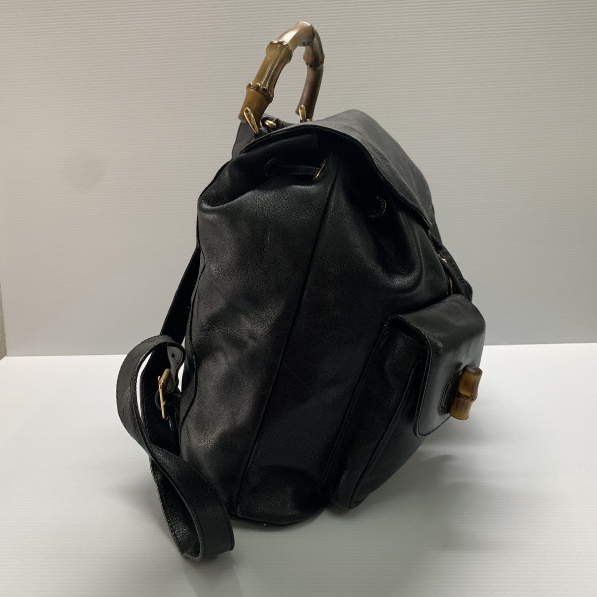 Gucci Gucci Bamboo Leather Backpack Size ONE SIZE - 6 Thumbnail