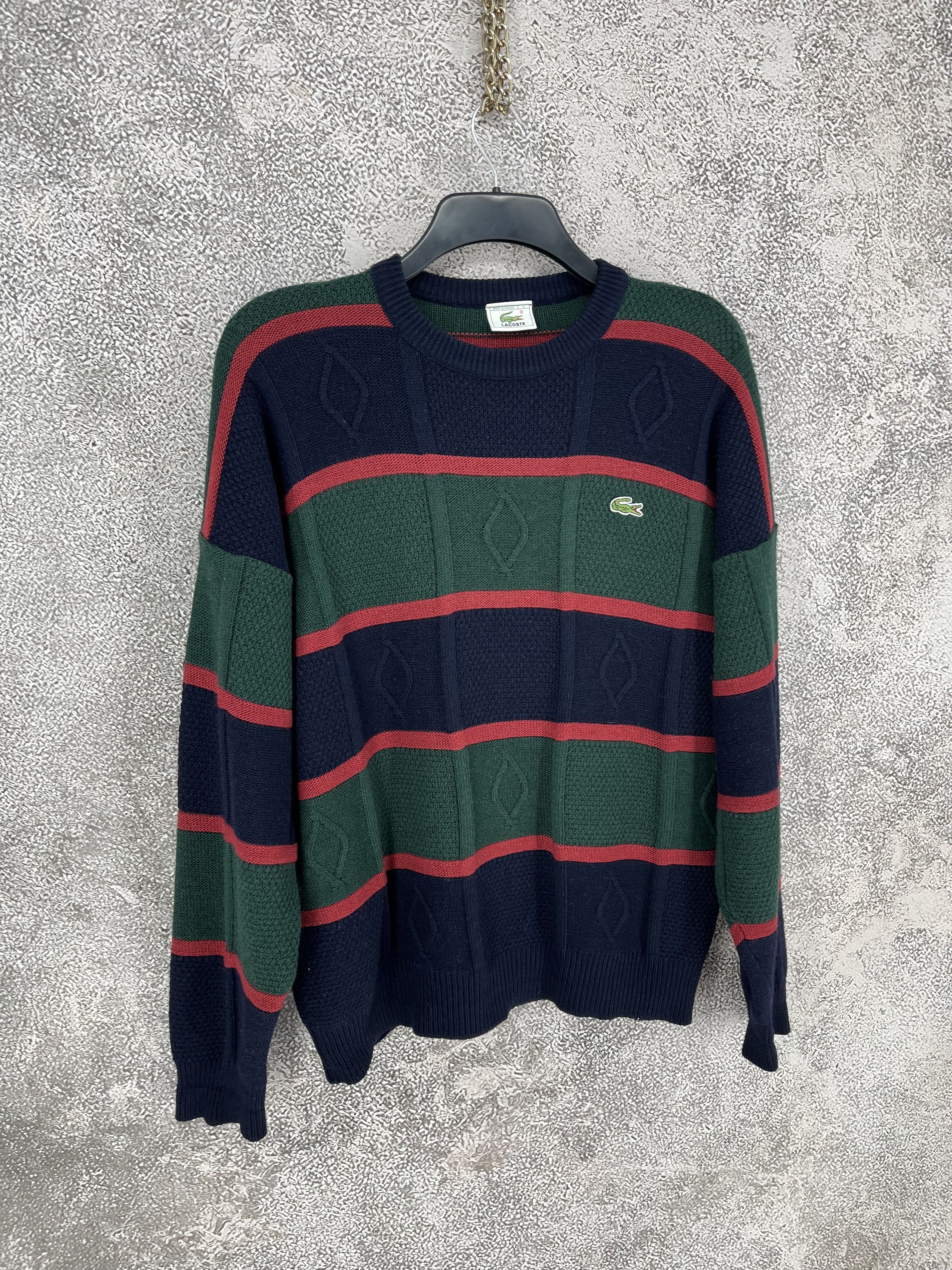 Lacoste Vintage 90S Chemise Lacoste Knitted Sweatshirt Size US M / EU 48-50 / 2 - 2 Thumbnail