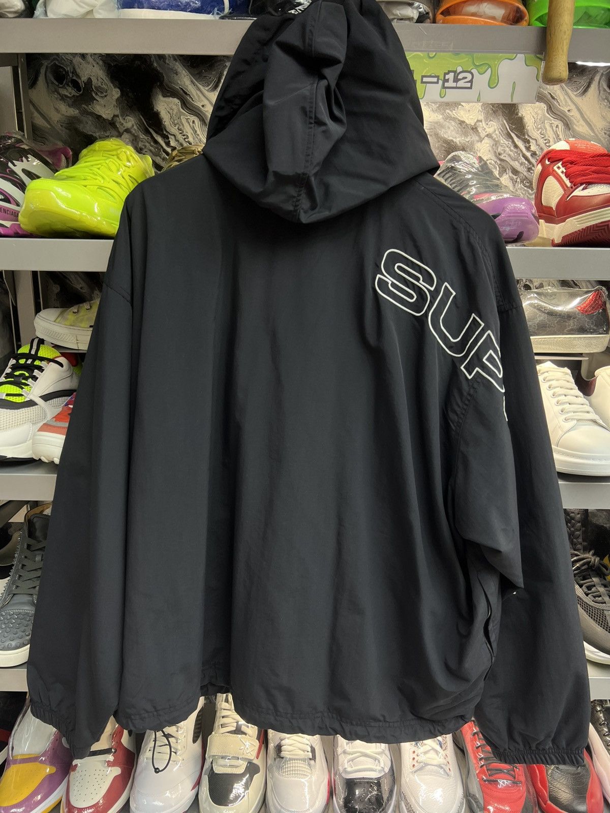 Supreme Supreme Spellout Embroidered Track Jacket Size US XL / EU 56 / 4 - 2 Thumbnail