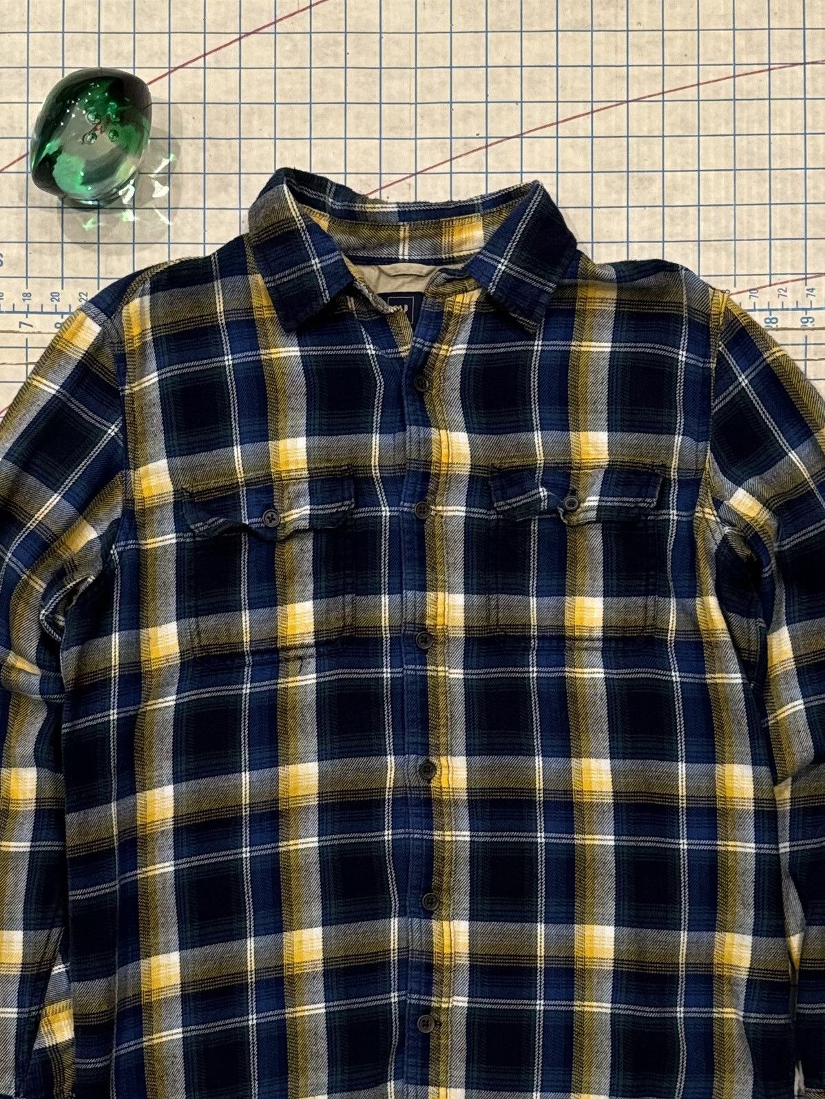 Pendleton Gap x Pendleton Plaid Button Up Shirt Blue and Yellow Medium Size US M / EU 48-50 / 2 - 3 Thumbnail