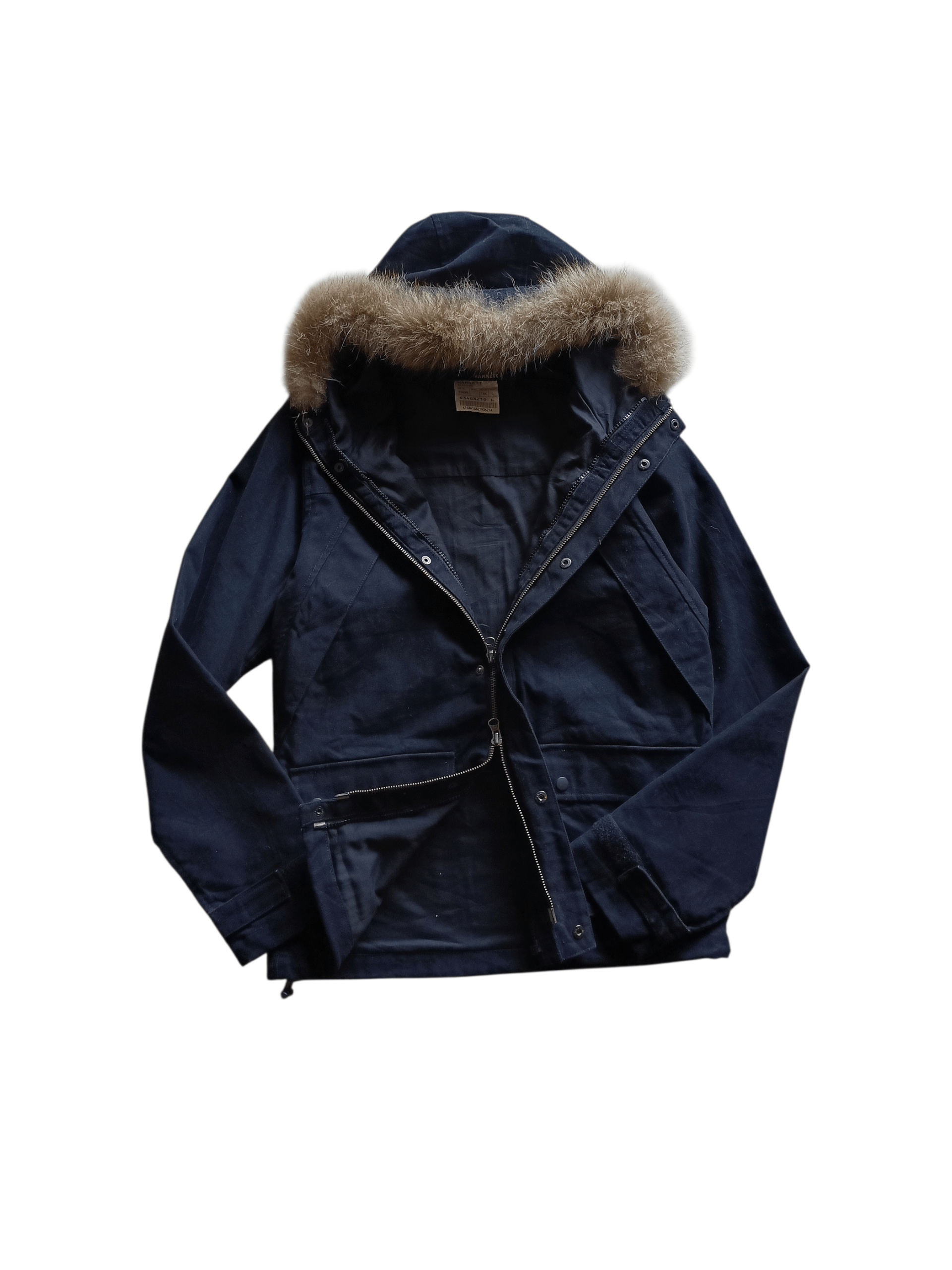 Katharine hamnett raccoon fur jacket