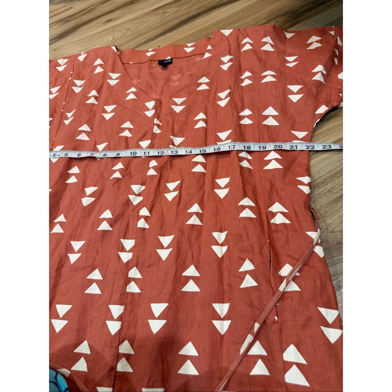LIZ LISA Lisa Bayne rust/orange linen dress lagenlook size Medium Pet Size M / US 6-8 / IT 42-44 - 5 Thumbnail