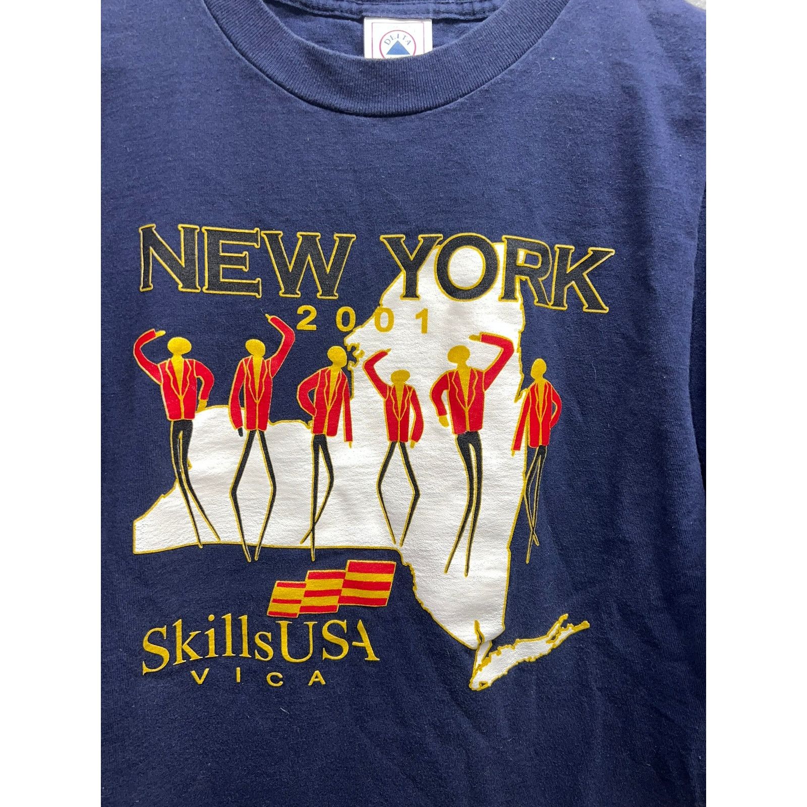 Delta Vintage New York Shirt Skills USA Vica Graphic Tee 2001 L Size US L / EU 52-54 / 3 - 2 Thumbnail