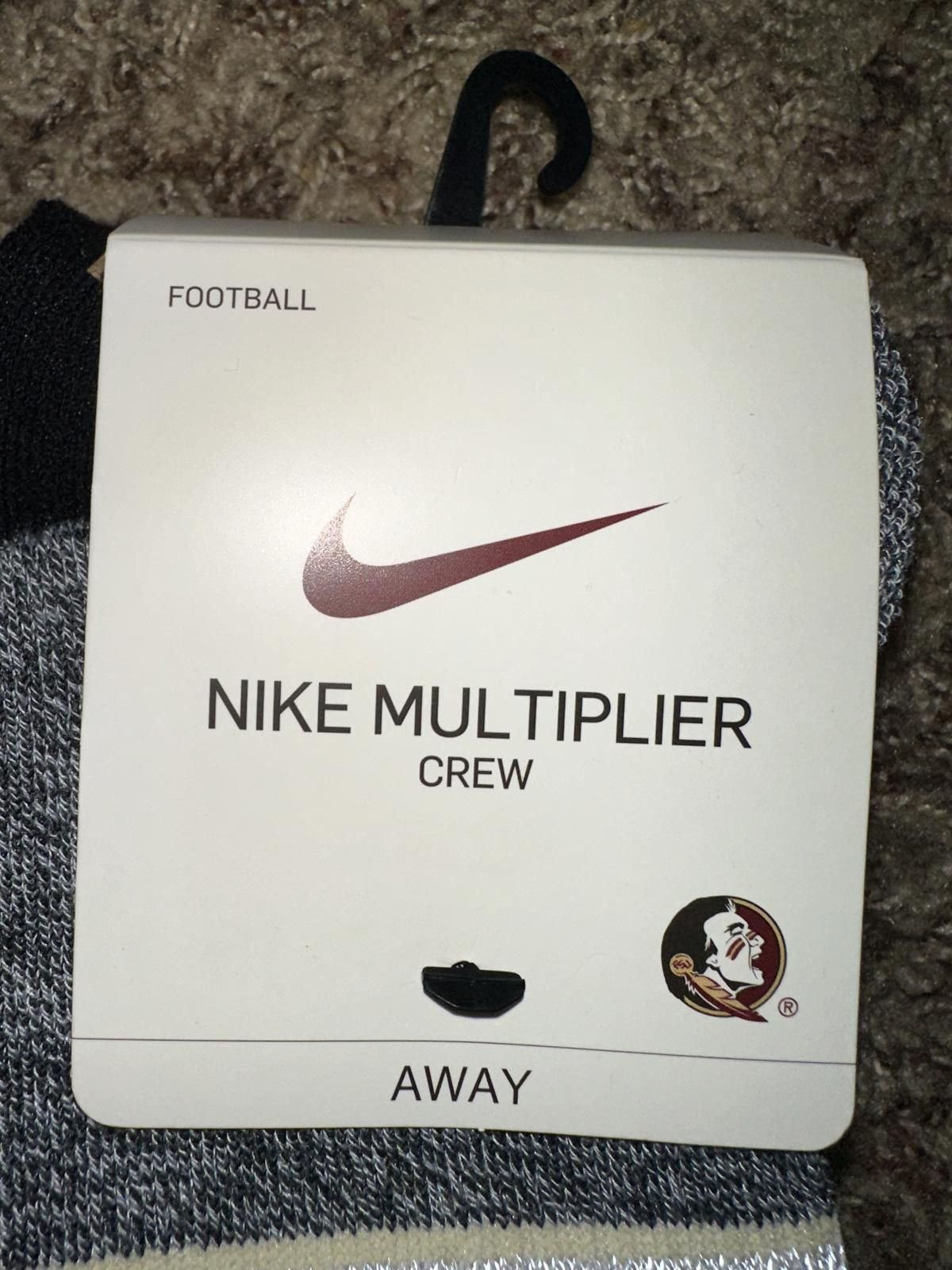 Nike Nike Men's Florida State Seminoles Multiplier 2-Pair Crew Socks Size ONE SIZE - 11 Thumbnail