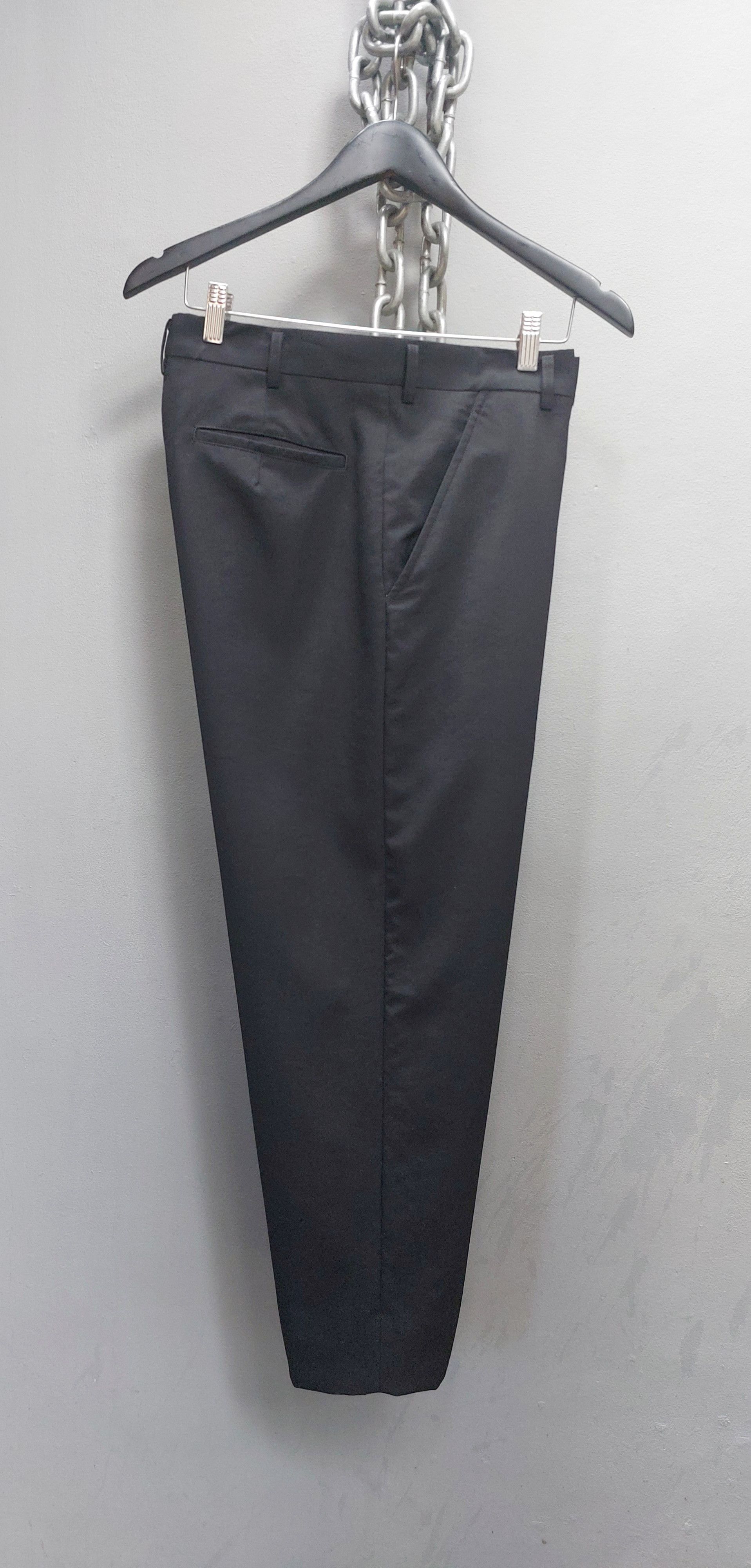 Comme des Garcons Homme Comme des Garcons Homme Plus AD 2012 Flat Front Wool Pants Size US 34 / EU 50 - 3 Thumbnail