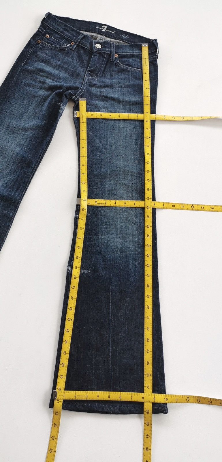 7 For All Mankind Flare Bootcut Dojo 7 For All Mankind Jeans Size 26" / US 2 / IT 38 - 14 Thumbnail