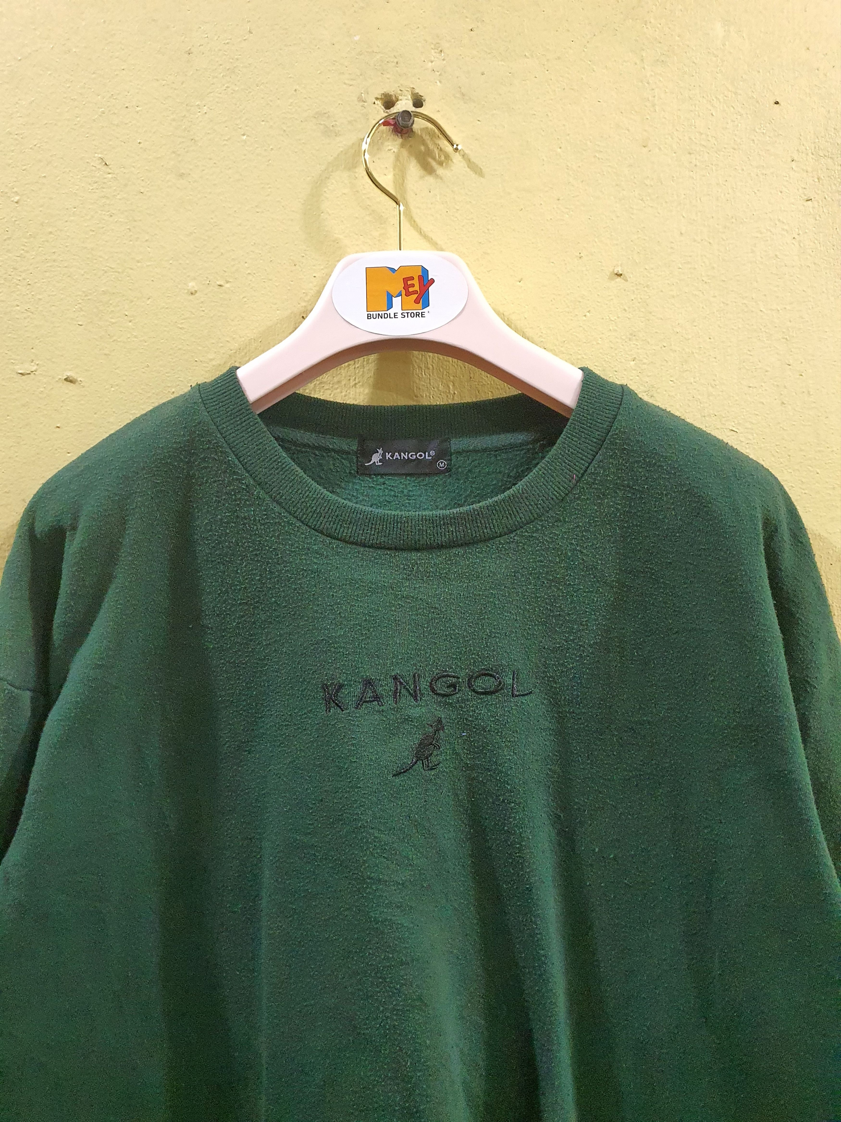Kangol 90s Kangol crewneck sweatshirt in green cotton. Size US M / EU 48-50 / 2 - 3 Thumbnail