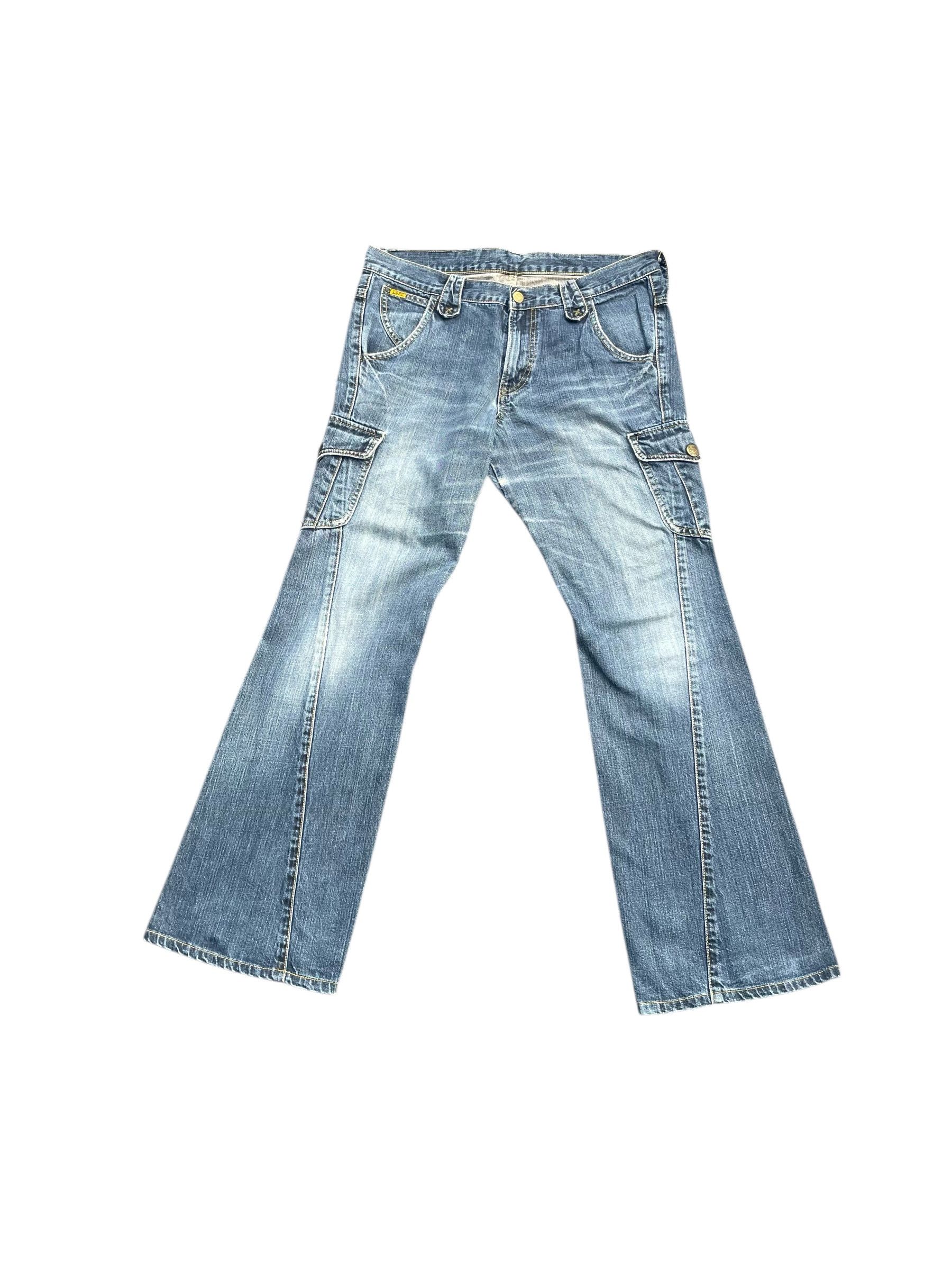 Lee Lee Riders Flare Side Pocket Denim Size US 35 - 1 Thumbnail