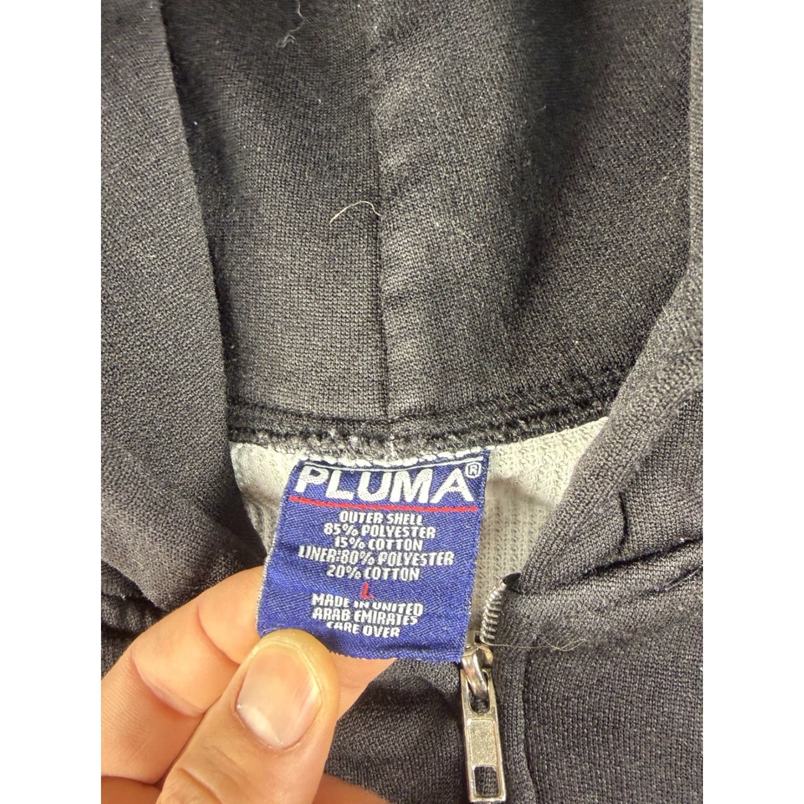 Vintage VINTAGE Pluma Hoodie Mens L Black Full Zip Thermal Lined 90s Grunge Outdoor Retro Jacket Size US L / EU 52-54 / 3 - 3 Thumbnail