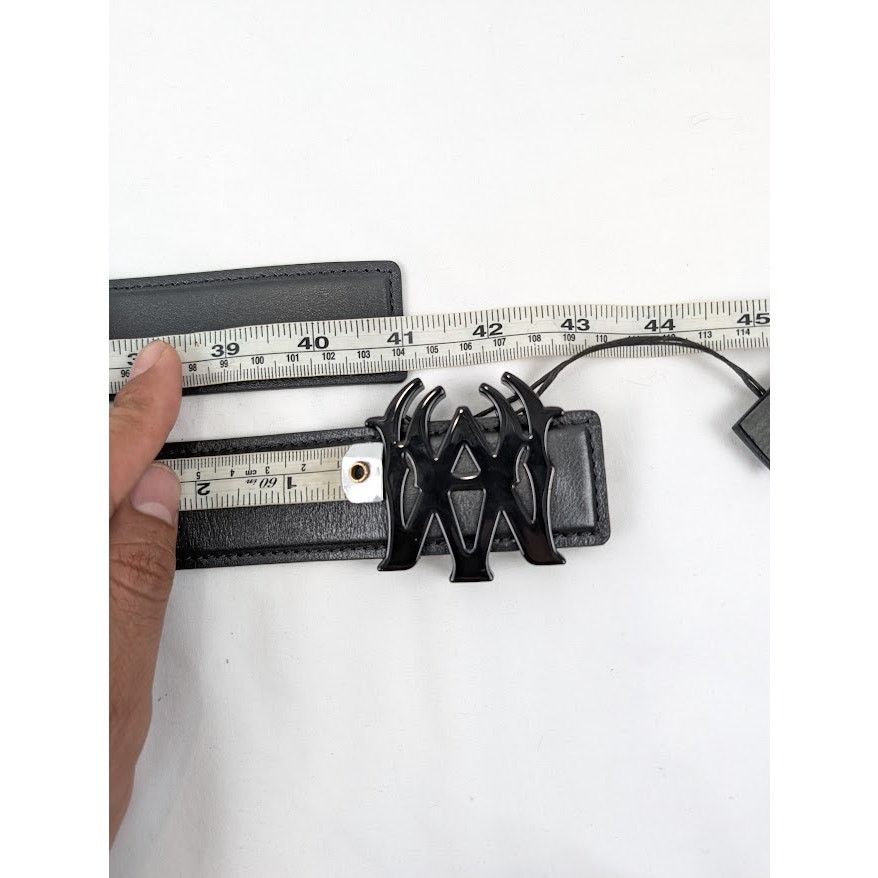 Amiri o1rshd1 Size: 90cm / 4cm MA Nappa Leather Belt in Black Size 36 - 6 Thumbnail