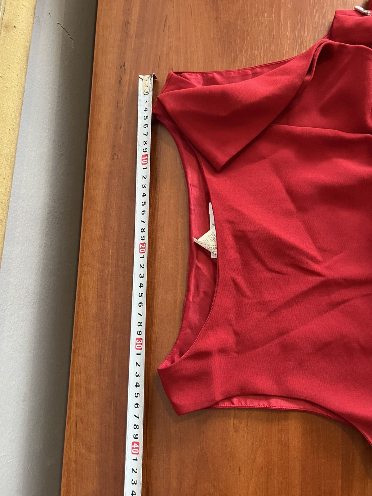 Max Mara MAX MARA ITALIAN MADE RED TRIACETATE SLEEVELESS SOLID DRESS Size XL / US 12-14 / IT 48-50 - 19 Thumbnail