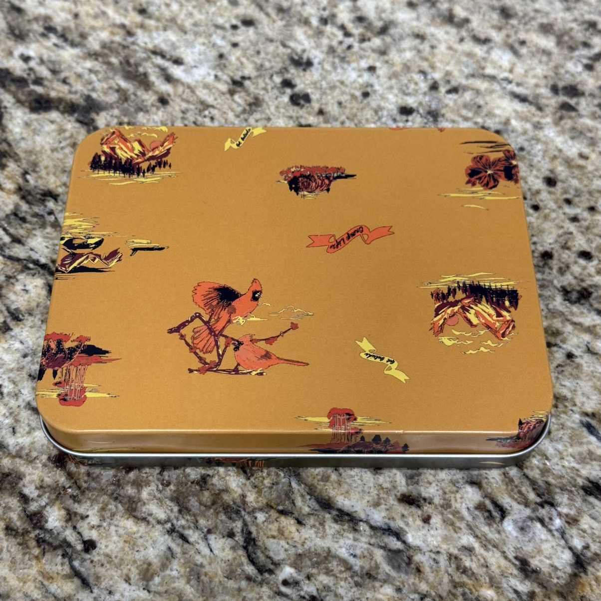 Eddie Bauer × Vintage Eddie Bauer “Camp Life” Tin Metal Storage Box 6x4.5x1” Inch Size ONE SIZE - 3 Thumbnail