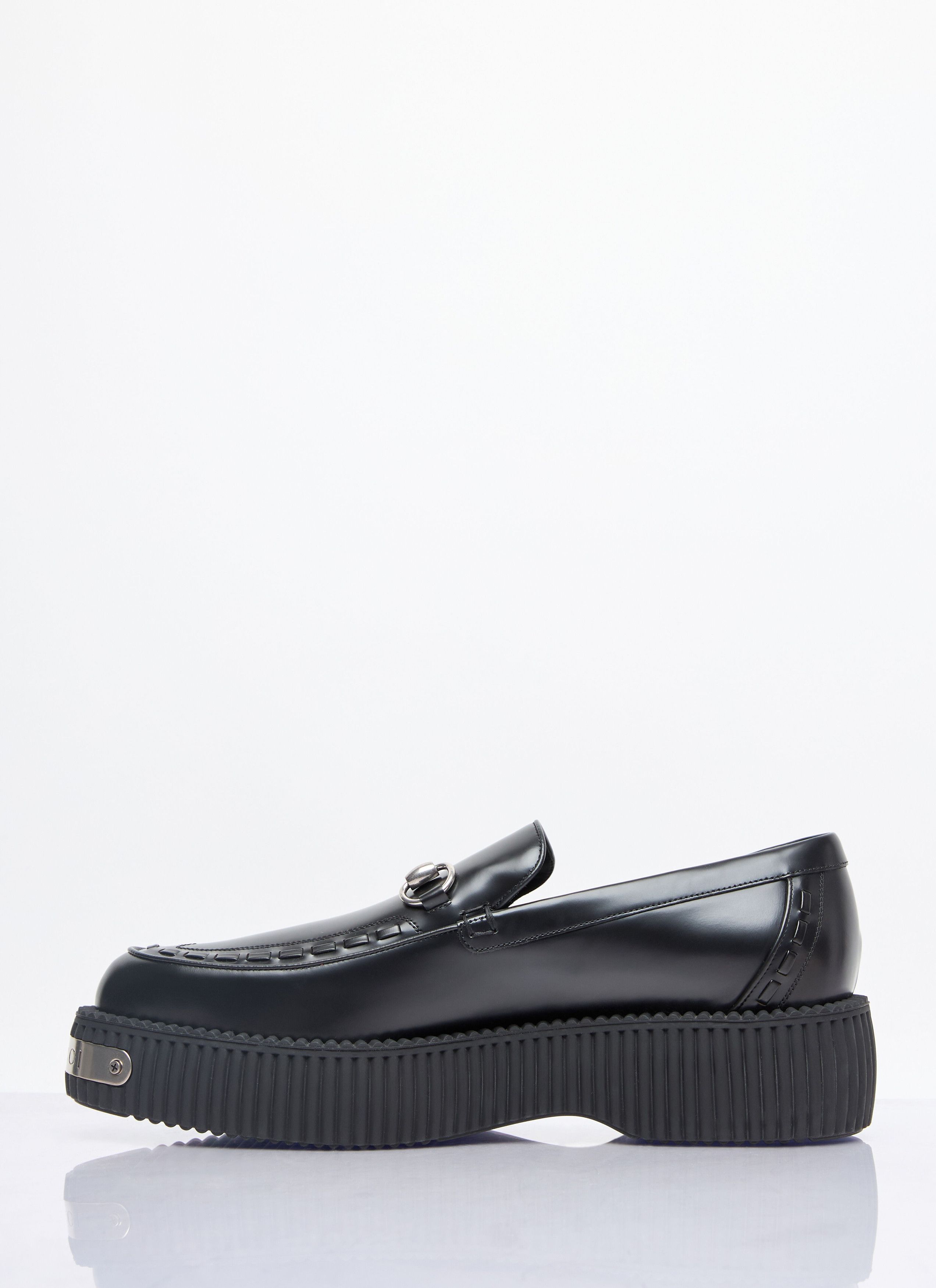 Gucci o1mt1gz0925 Men's Gucci Horsebit Creeper Loafers in Black Size US 7.5 / EU 40-41 - 4 Thumbnail