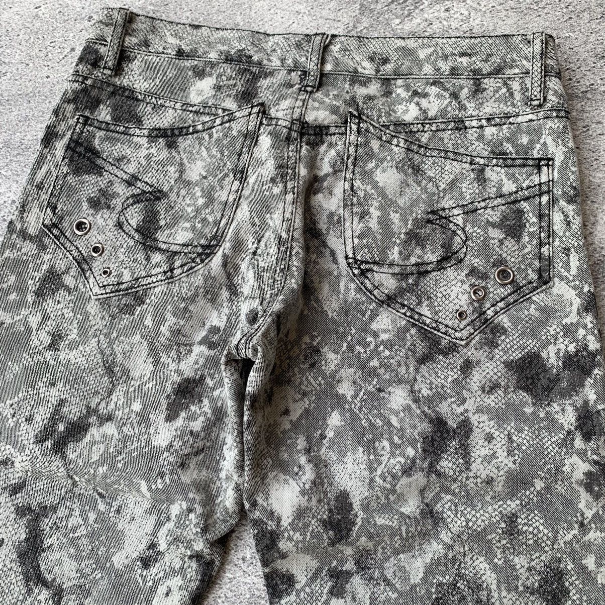 If Six Was Nine Rare🔥 Semantic Design Python Snake Skin Flared Jeans Size US 30 / EU 46 - 11 Thumbnail