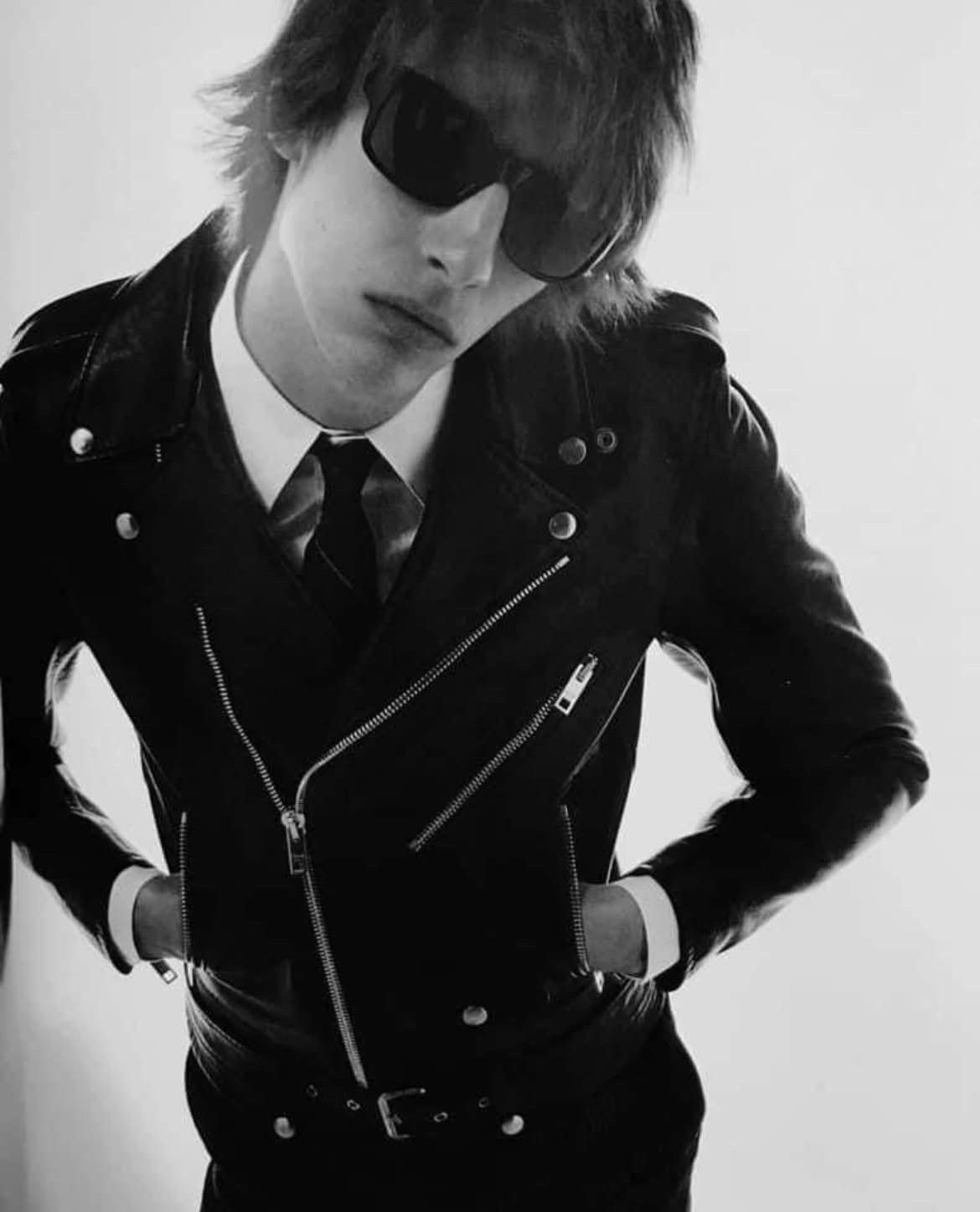 Celine × Hedi Slimane Grail — Celine SS19 biker leather jacket runway Size US S / EU 44-46 / 1 - 16 Thumbnail