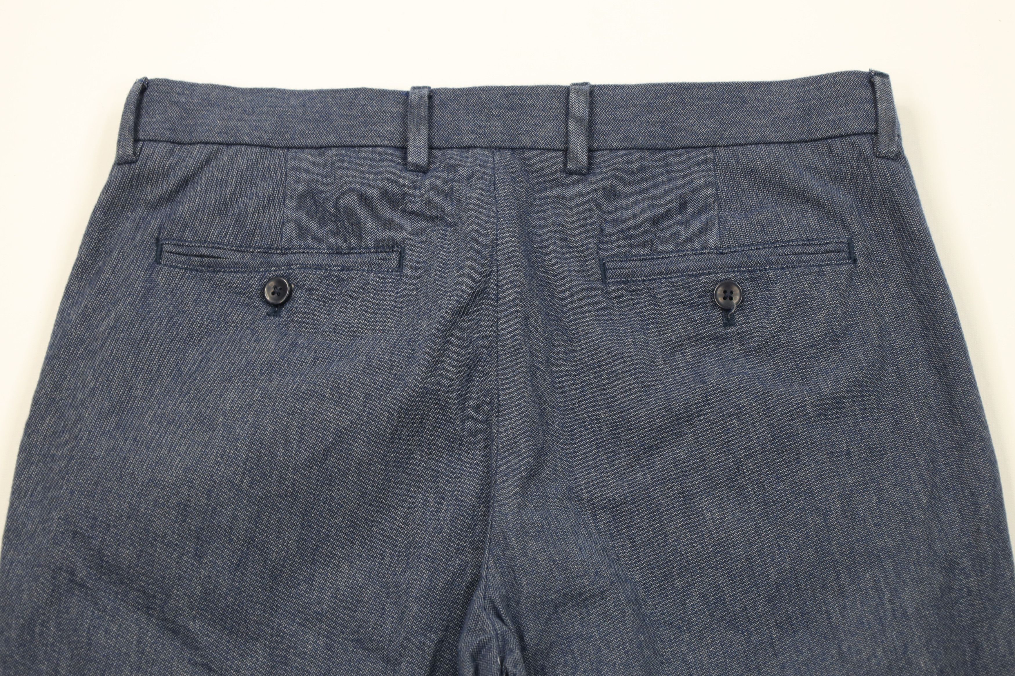 Banana Republic Banana Republic Kentfield Chambray Flannel Chino Pants Blue Size US 32 / EU 48 - 9 Thumbnail