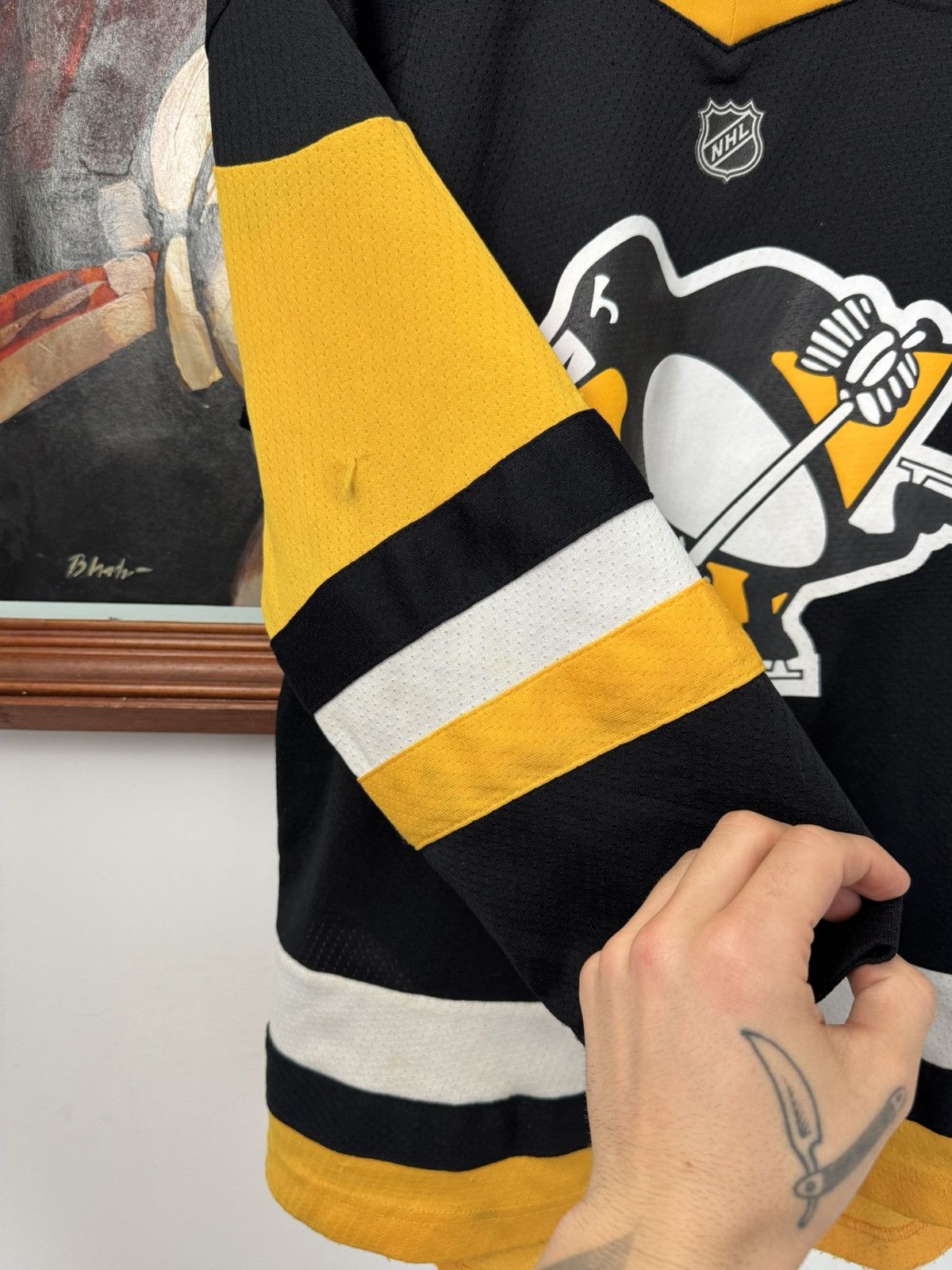 NHL NHL Pittsburgh Penguins Jersey Hockey Vintage Streetwear Size US L / EU 52-54 / 3 - 3 Thumbnail