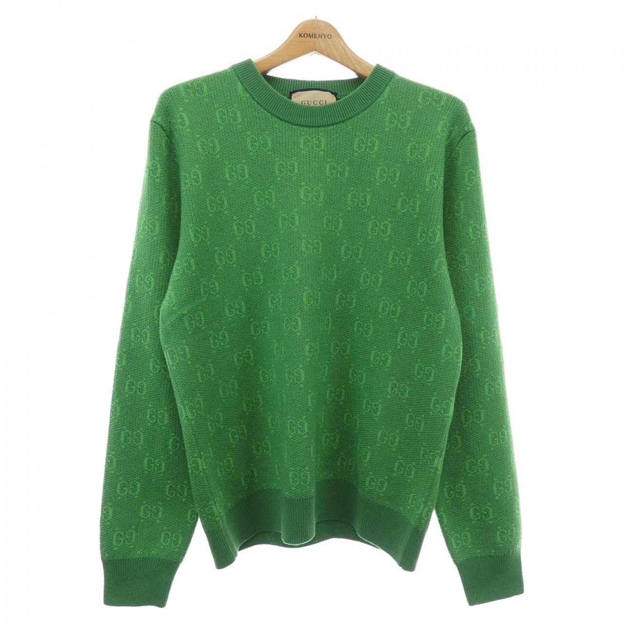 Gucci Gucci Gucci GG Wool Jacquard Sweater Cotton Tops 761549 XKDK5 DUTY FREE for USA Size ONE SIZE - 1 Thumbnail