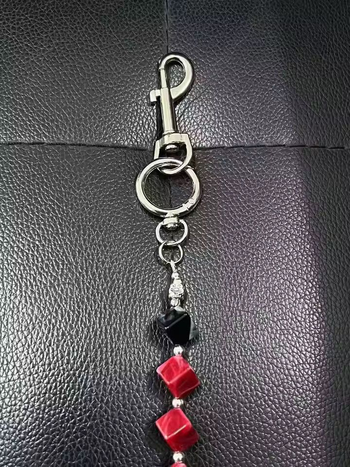 Japanese Brand smudge acrylic red beads wallet chain Size ONE SIZE - 6 Thumbnail
