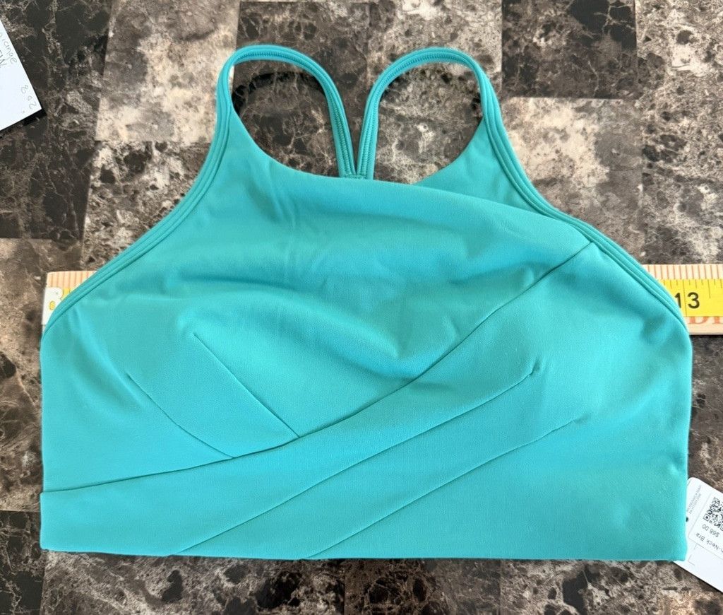 Lululemon LULULEMON FLOW Y WRAP FRONT HIGH NECK BRA GREEN SIZE 6 NWT Size ONE SIZE - 8 Thumbnail