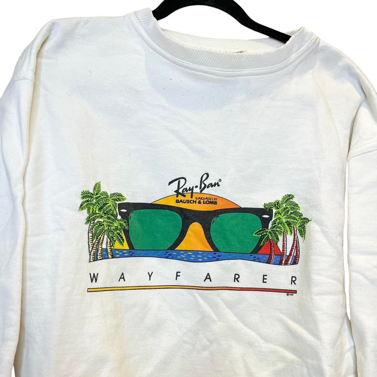 Vintage Vintage rayban crewneck from 1987 Size US M / EU 48-50 / 2 - 2 Thumbnail