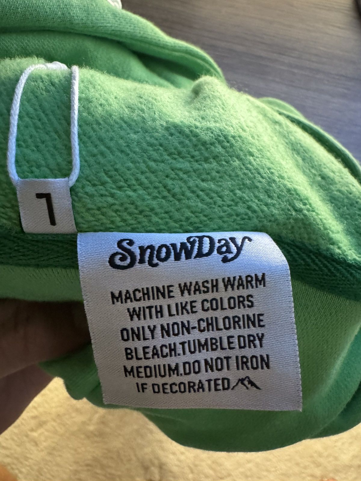 Snowday Snowday Thanks Fam Hoodie Green Size US L / EU 52-54 / 3 - 4 Thumbnail