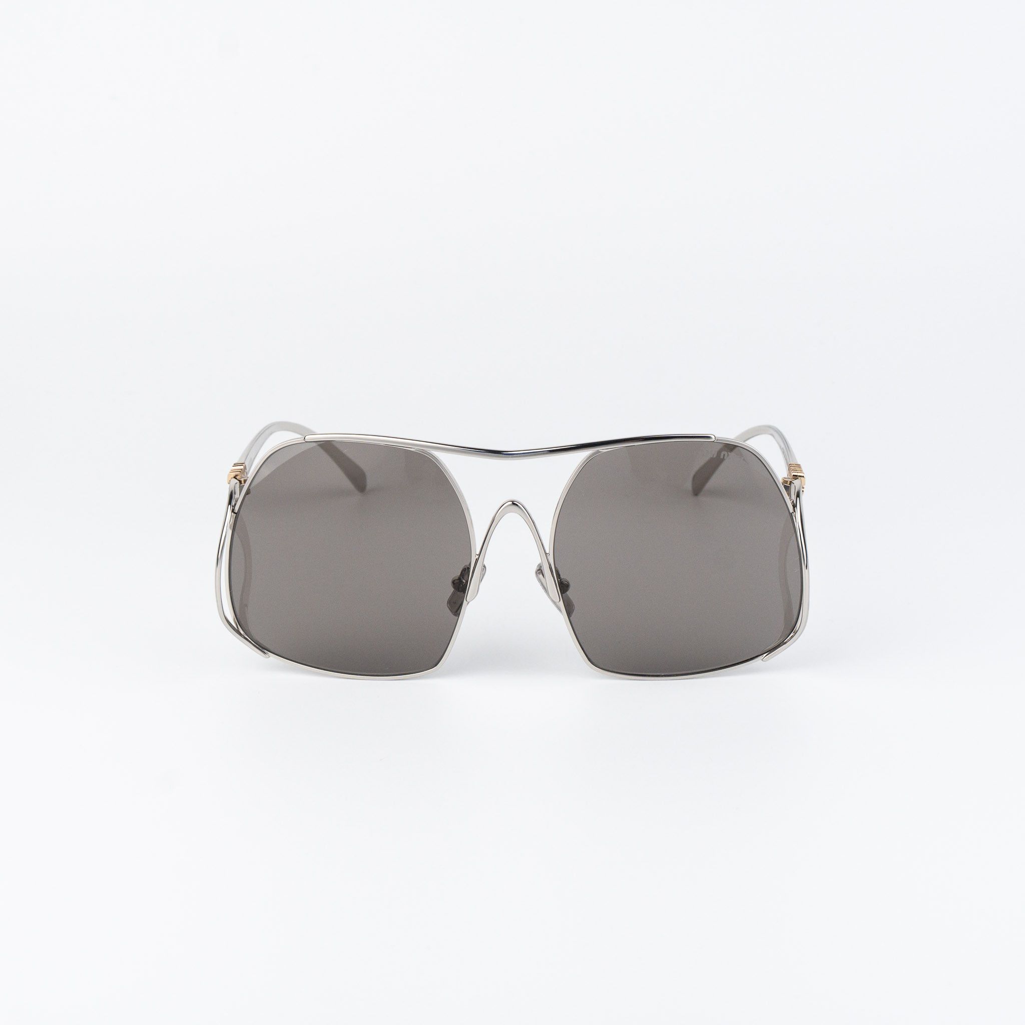 Miu Miu Miu Miu Women Sunglasses Pilot MUA55S 1BC80Q NEW AUTHENTIC Size ONE SIZE - 3 Thumbnail