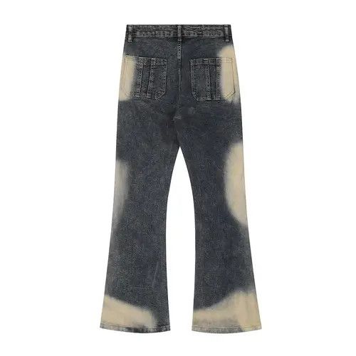 +44 #25 Patchwork Jeans Washed Vintage Distressed Size US 27 - 2 Thumbnail