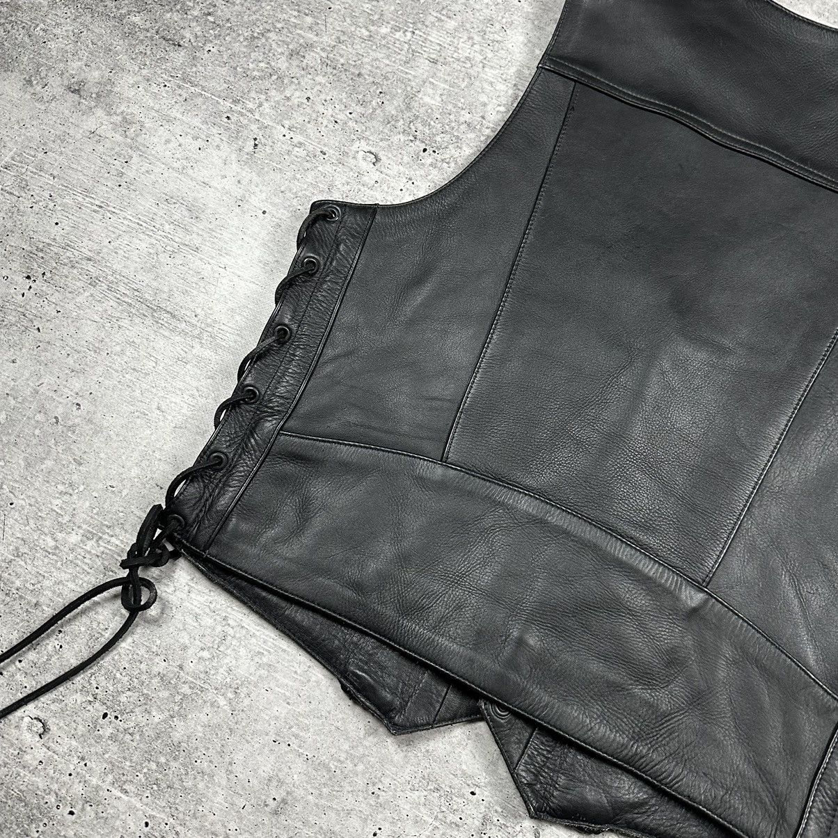 Genuine Leather Vintage Genuine Leather Vest Motorcycle Black Men’s Size 52 Size US L / EU 52-54 / 3 - 14 Thumbnail