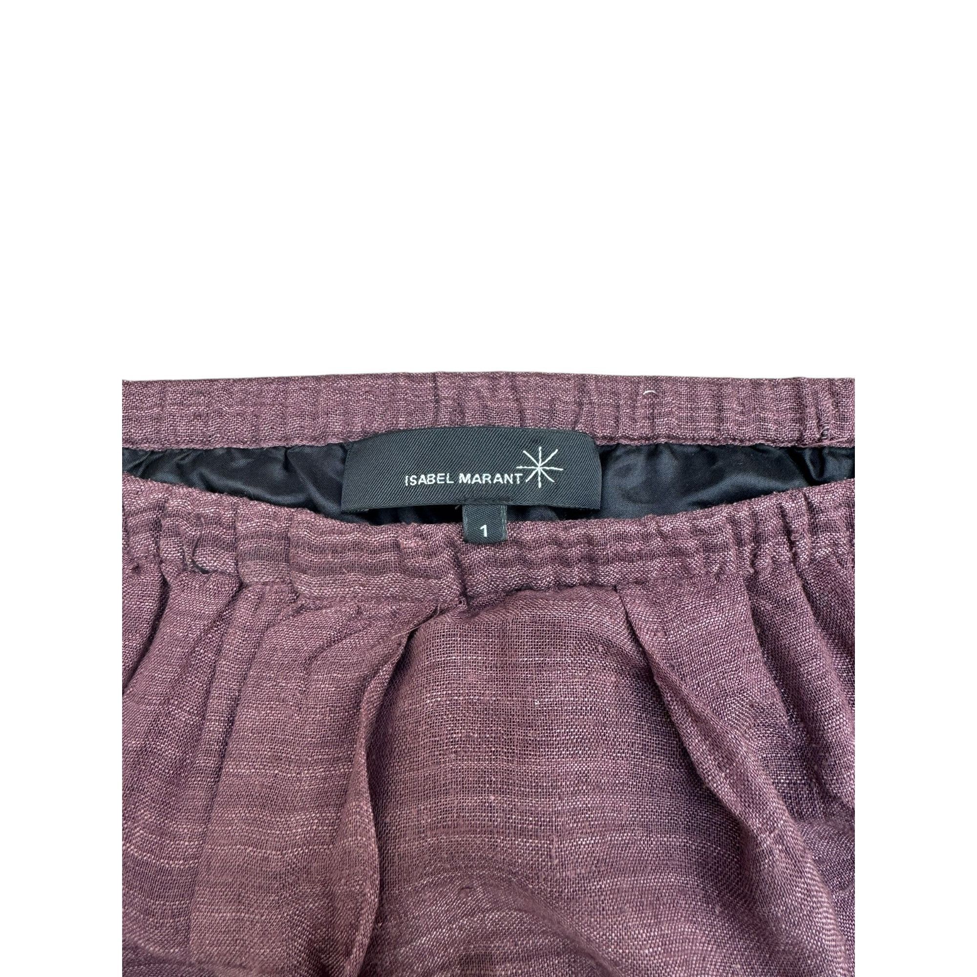 Isabel Marant Eggplant Silk Skirt Size 26" / US 2 / IT 38 - 3 Thumbnail