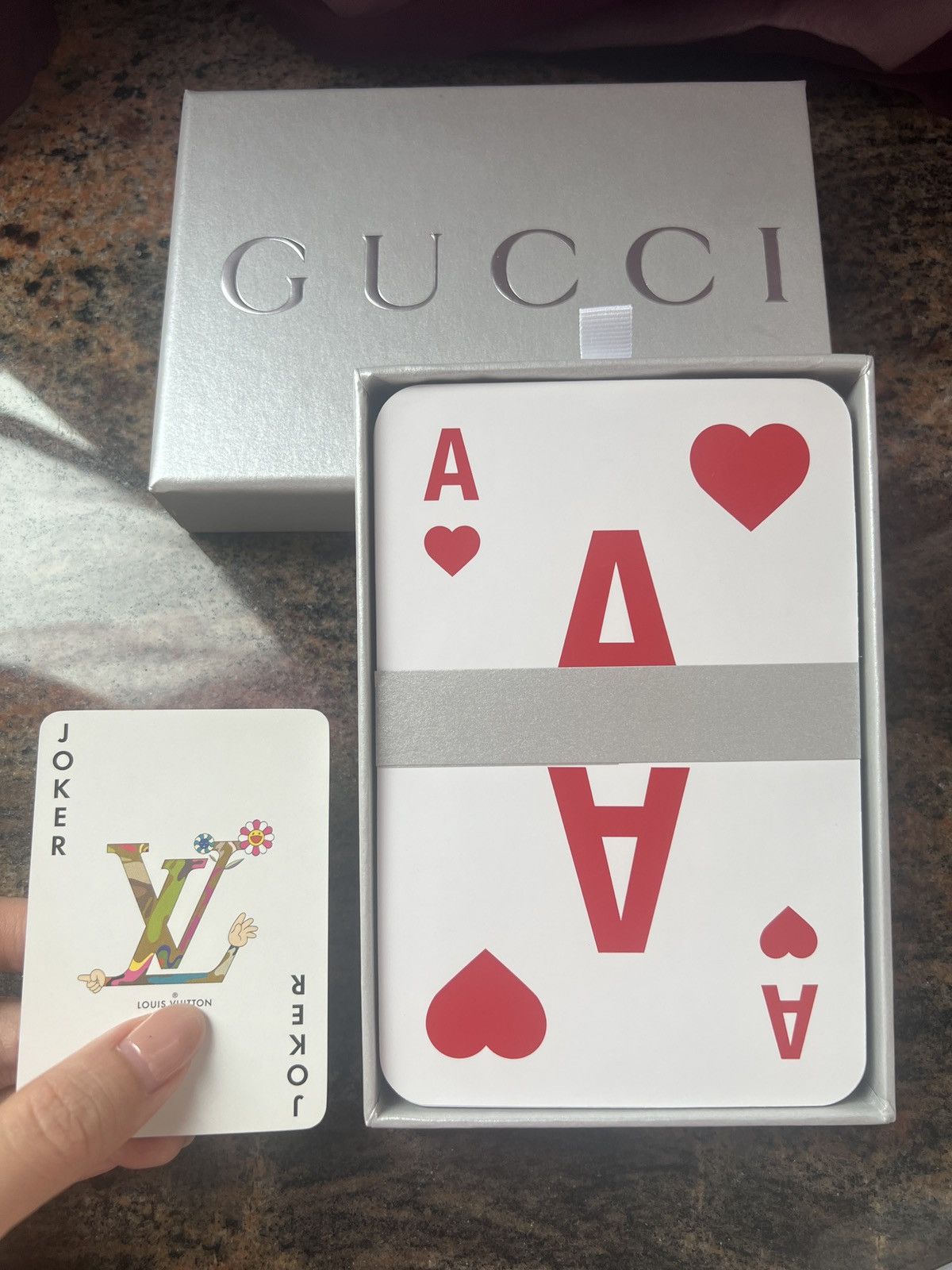 Gucci ♣️Gucci ♠️VIP huge size poker playing cards Size ONE SIZE - 1 Thumbnail